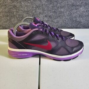 Nike Dual Fusion TR 2 Womens 8 Training Shoe Purple Pink Sneakers 443837-500 Gym